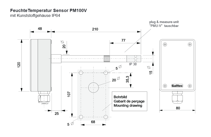 Module de protection thermique 1 contact à ouverture /250 V/AC/5 A ouverture du contact 70 °C Boîtier PET TB05-BB5D-Capteur de température ±5 